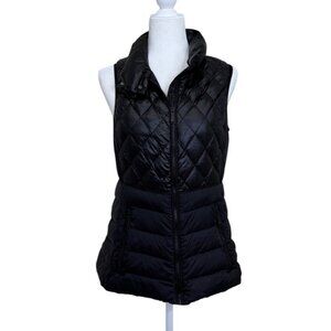 Calvin Klein Performance Down Puffer Vest Black Full Zip Womens Size S